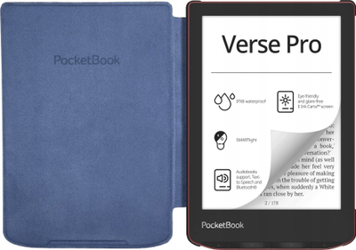 Kopertinë për lexues elektronik PocketBook Verse, Verse Pro, Verse Pro Color, shell cover, me lule, shumëngjyrëshe