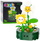 Set blloqe ndërtimi Mini Flowers Smiley Faces, 142 pjesë, lule të bardha dhe të verdha