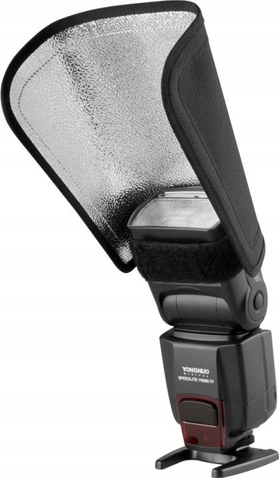 Reflektor për blic Aurora Portaflex SBF-B, 19 x 25 cm, i zi me argjend