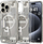 Kuti mbrojtëse Spigen Ultra Hybrid MagSafe Zero One për iPhone 16 Pro Max, transparente, Natural Titanium