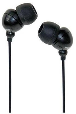 Слушалки Plugz Black, со кабел, црни