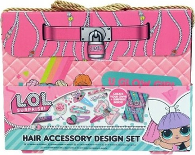 Set aksesorësh flokësh LOL Surprise Hair Accessory Design Set, kreativ, plot ngjyra