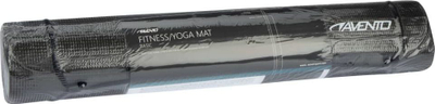 Shtrojë për joga dhe ushtrime Avento, 173 x 61 x 0.4 cm, e zezë