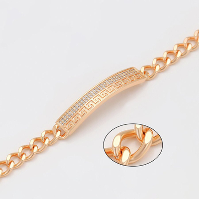 Byzylyk për dorë Xuping, 195 x 6 mm, artë 6119