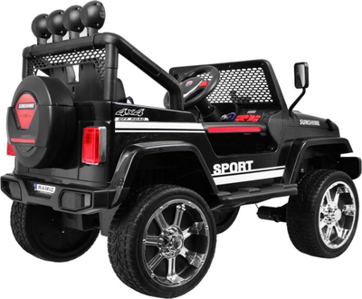 Makinë elektrike për kalama Raptor Drifter 4X4, bateri 12V 10Ah, me telekomandë për prindërit, e zezë