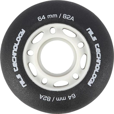 Rrota patinash Nils Extreme PU, 64mm 82A, set me 4 copë, të zeza matte