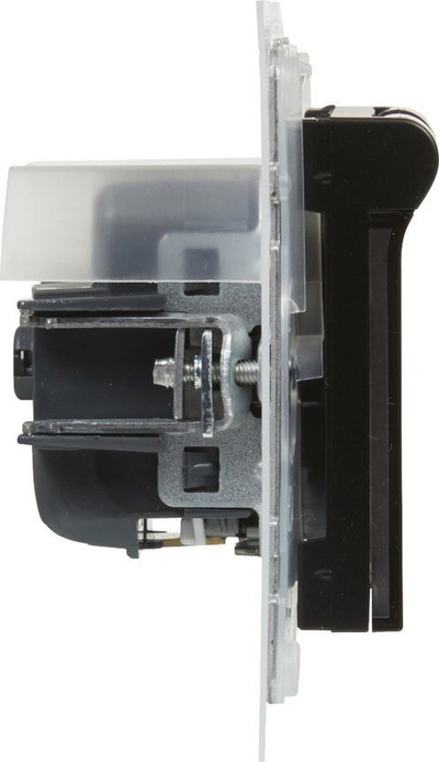 Prizë murale Legrand IP44, terminale automatike, 16A, e zezë