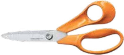 Gërshërë kuzhine Fiskars Classic, 18 cm, me dhëmbëza, portokalli