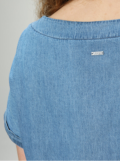 Fustan LOAP DIVINISS Comfort Fit, i kaltër