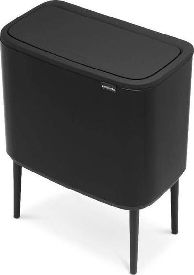 Kosh plehrash Brabantia Bo Touch Bin, me 2 ndarje, i zi