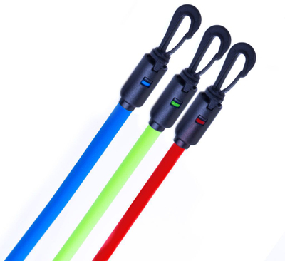 Експандер за фитнес Spokey Backer 920953, 3 одделни ленти, 127 cm, сив