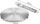 Adapter për induksion Tescoma GrandCHEF, 21cm, çelik inoks, argjendtë