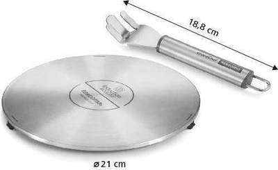 Adapter për induksion Tescoma GrandCHEF, 21cm, çelik inoks, argjendtë