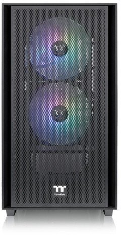 Kase kompjutri Thermaltake Versa H16 TG ARGB, Micro Tower, 3 ventilatorë 120mm ARGB, e zezë