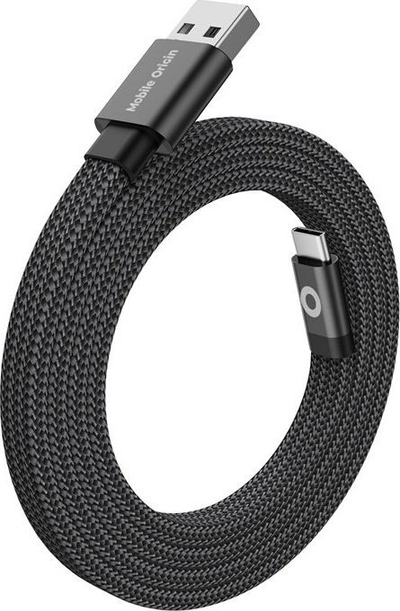 Kabllo magnetike Mobile Origin, USB A me USB C, 1m, e zezë