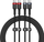 Kabllo USB-C në USB-C Baseus Cafule, 100W, 2m, set me 2 copë, e zezë