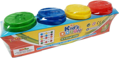 Plastelinë loje Swede Modeling Dough, 4 ngjyra, për fëmijë