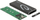 Kuti e jashtme SSD Delock 42003, M.2 SATA, USB C 3.2 Gen 2, argjendtë