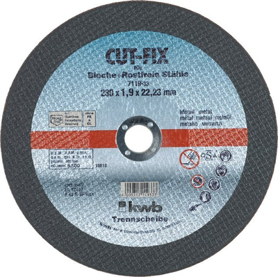 Disk prerës metali KWB Cut Fix, 115mm, 1.2mm, gri