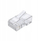 Fisha rrjeti Unitek Pass Through RJ45, Cat 6, set 100 copë, transparente