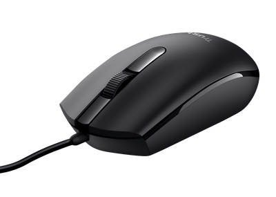 Maus Trust Basi, me kabllo, USB, i zi