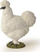 Декоративна фигура Папо Silkie Hen, пиле, бело