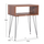 Tavolinë pranë Shtratit Todd 45,5x29,5x58,5Hcm (HM18184.05), zezë