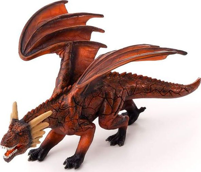 Figurë lodër Mojo Fire Dragon Fantasy, plastik, i kuq