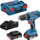 Trapano vidhosës me bateri Bosch GSB 18V-21 Professional, 18V, 2x 2Ah Li-Ion, blu