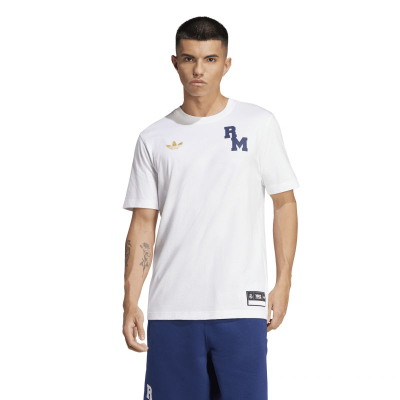Спортска блуза Adidas Real Madrid VRCT Tee, за мажи, бела