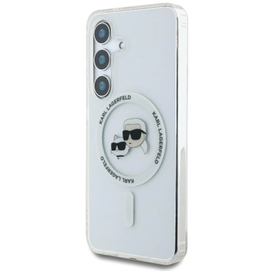 Maskë telefoni Karl Lagerfeld MagSafe, për Samsung Galaxy S25, TPU PC, e bardhë