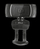 Webcam Trust Trino, 8MP, HD 720p, USB 2.0, e zezë