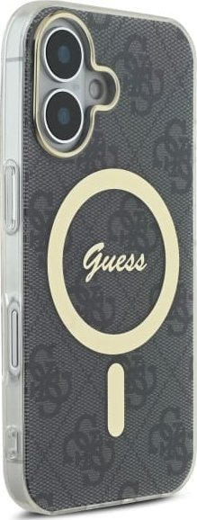 Mbulesë telefoni Guess GUHMP16MH4STK për iPhone 16 Plus 6.7", MagSafe, e zezë
