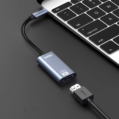 Adapter USB C në HDMI Wozinsky WACH-01, 4K 60Hz, gri