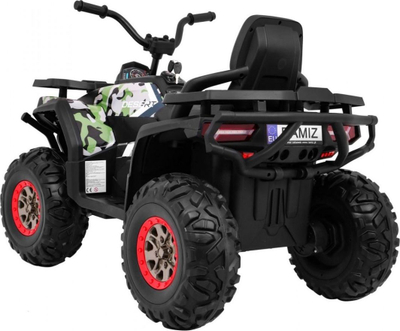ATV elektrik për fëmijë Desert 4x4, goma EVA, telekomandë, kamuflazh jeshil i zi