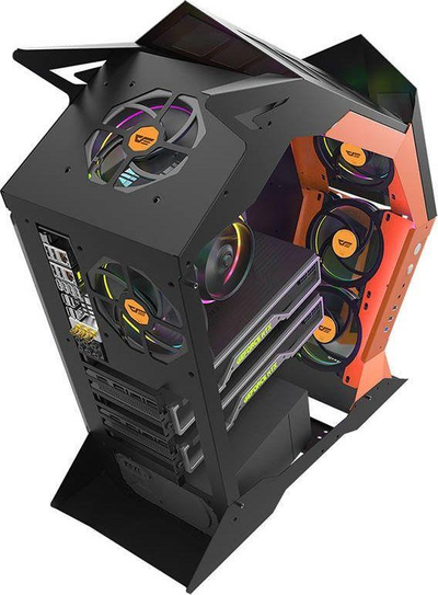 Kasë Darkflash K1, e zezë/e portokalltë