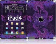 Skin mbrojtës Nexgen Skins Serpentine 3D, për iPad 2 3 4, vjollcë