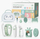 Set kujdesi për bebe Momcozy Elite Baby Care Kit, 10 pjesë, pa BPA, i bardhë mente