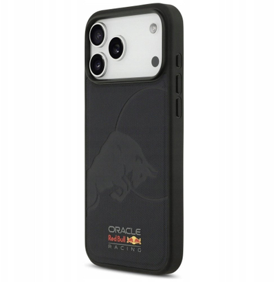 Mbulesë telefoni Red Bull Case Meshed Debossed Bull MagSafe për iPhone 17 Pro Max, TPU plastike me eko lëkurë, me MagSafe, blu navy
