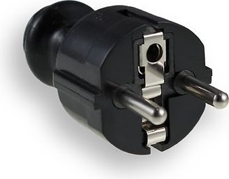 Prizë rryme Elgotech WT-30-2, 16A, 250V, e zezë