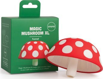 Hinkë kuzhine OTOTO Magic Mushroom XL, silikon, e kuqe