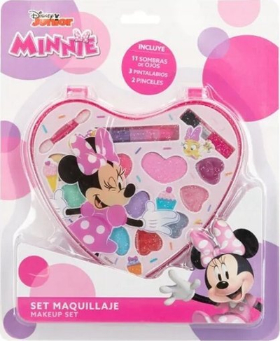 Set make-up Disney Minnie, për kalamaj, me formë zemre, rozë