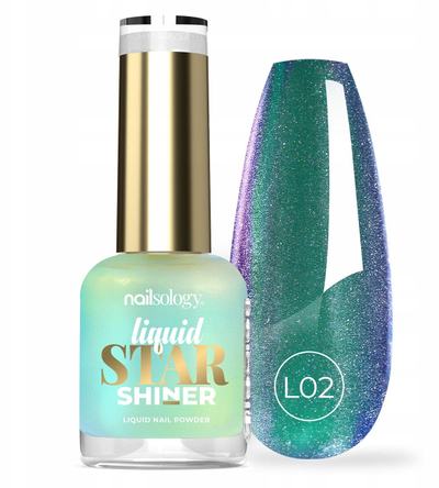 Llak thonjsh Clavier Nailsology Liquid Star Shiner L02 Lacerta, efekt reflektues, 8ml, shumëngjyrësh