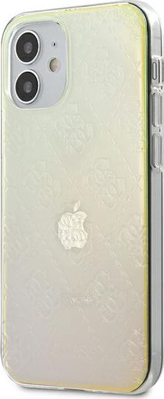 Futollë telefoni Guess GUHCP12S3D4GIRBL, për iPhone 12 mini 5.4", 4G 3D Pattern, opal iridescent