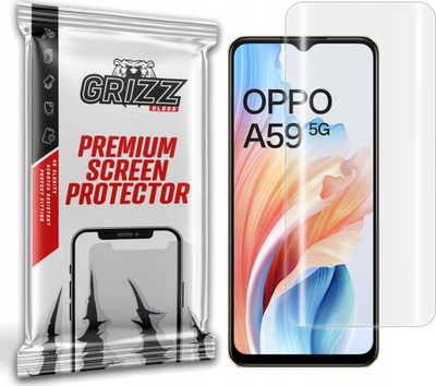 Folie mbrojtëse Hydrogel për ekran, për Oppo A59, e tejdukshme