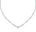 Qafore për femra Trussardi T-Logo TJAXC04, 42 cm, e argjendtë