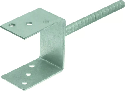 Носач за столбови Koelner Post Bracket 121x60x5mm, за бетонирање, поцинкуван челик