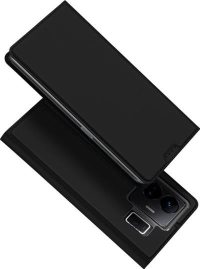 Mbrojtëse telefoni Dux Ducis Skin Pro për Realme GT Neo 5 GT3, tip portofol, me qëndrim, e zezë