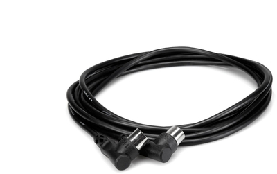 Kabllo MIDI Hosa MID-310RR, 3m, me kënd të djathtë, e zezë