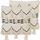 Set jastëkësh dekorativë Beliani THONDI, 45x45cm, pambuk, ngjyrë krem me vija